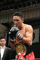 来場のお礼とファンへの感謝の気持ちを述べた松本哉朗選手。